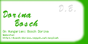 dorina bosch business card